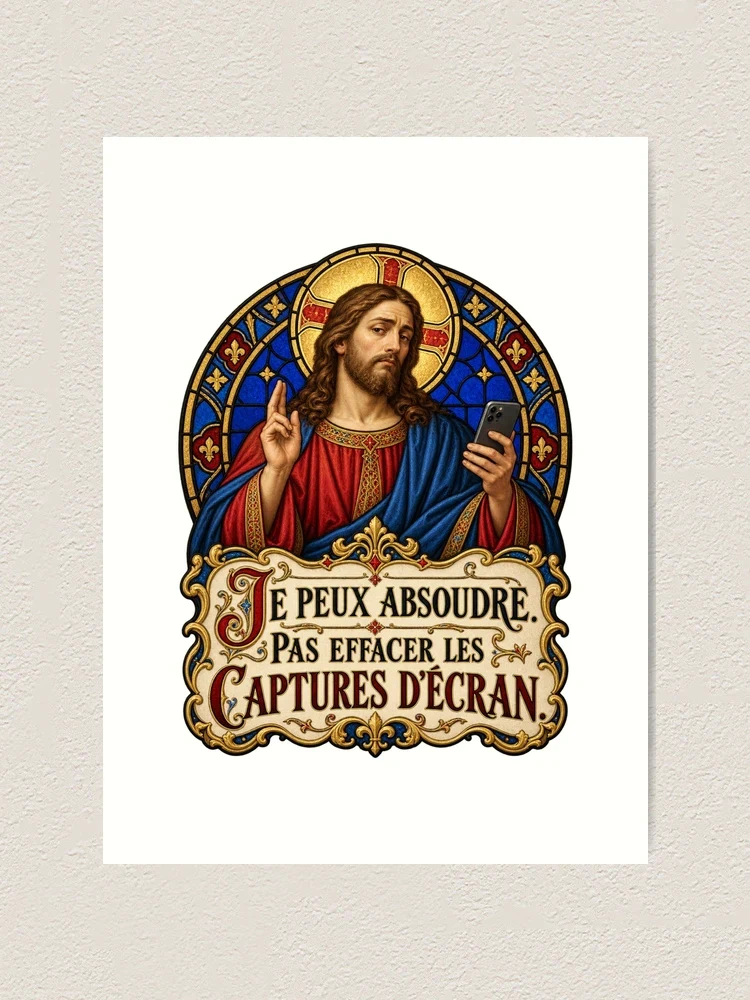 Je peux absoudre. Pas effacer les captures d’écran — Impression artistique