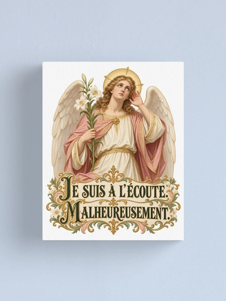Je suis à l’écoute. Malheureusement — Impression sur toile