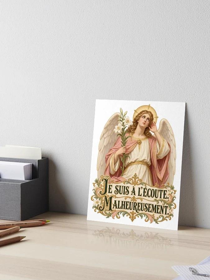 Je suis à l’écoute. Malheureusement — Impression rigide