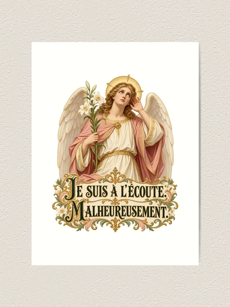 Je suis à l’écoute. Malheureusement — Impression artistique