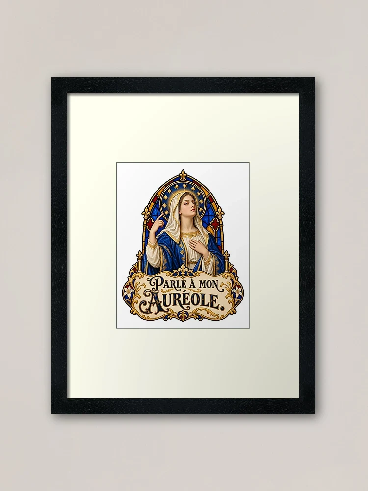 Parle à mon auréole — Impression encadrée