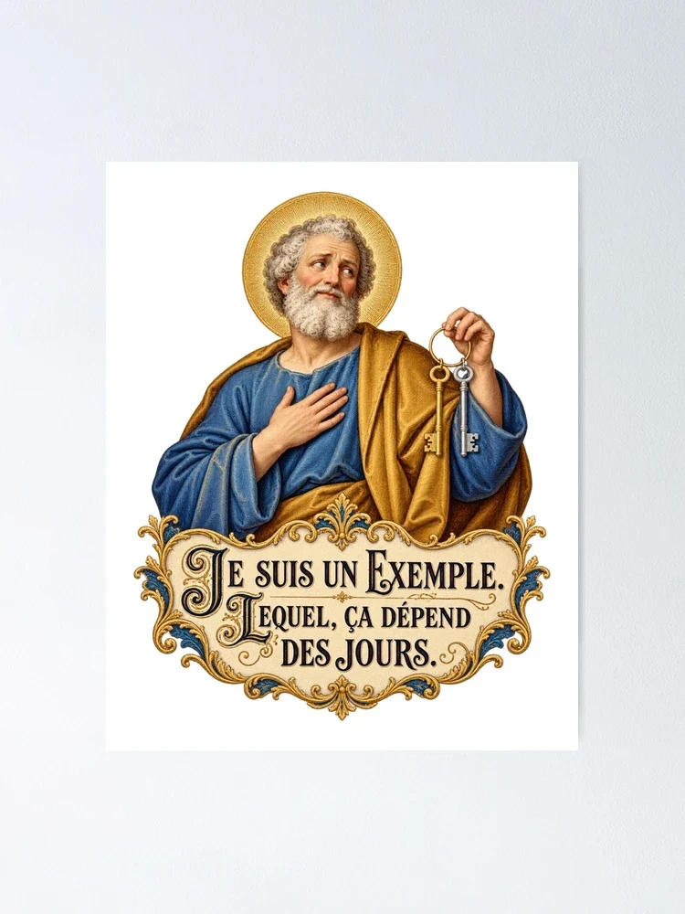 Je suis un exemple. Lequel, ça dépend des jours — Poster