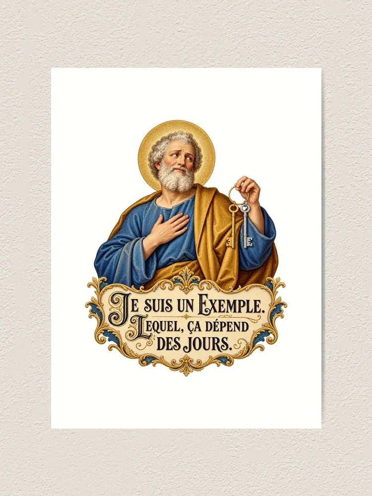 Je suis un exemple. Lequel, ça dépend des jours — Impression artistique