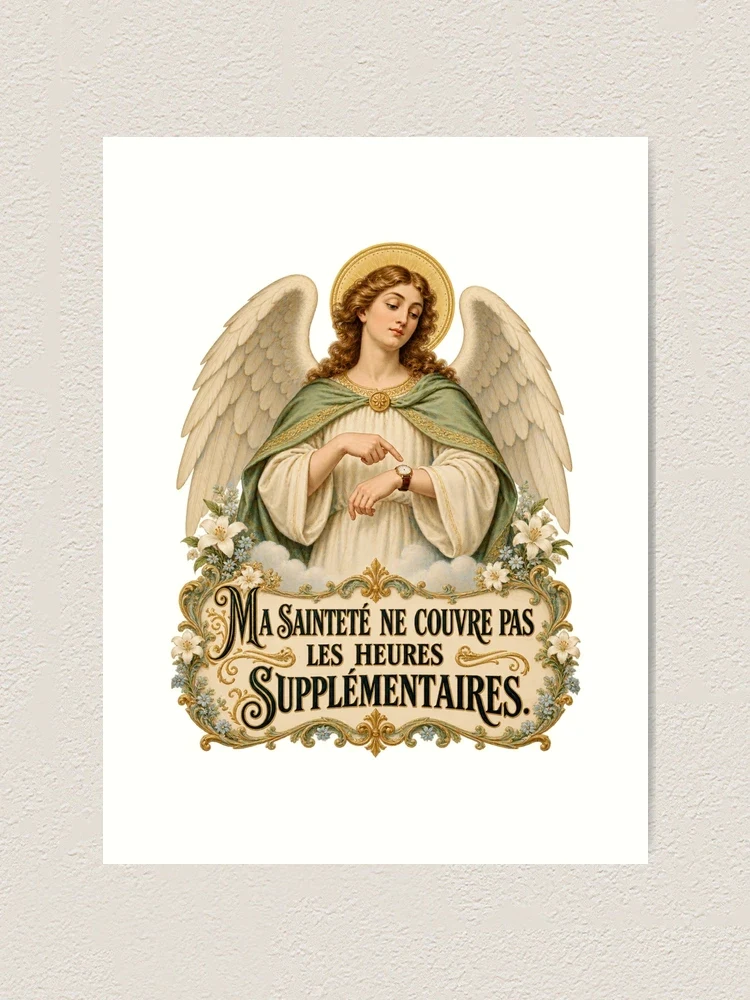 Ma sainteté ne couvre pas les heures supplémentaires — Impression artistique