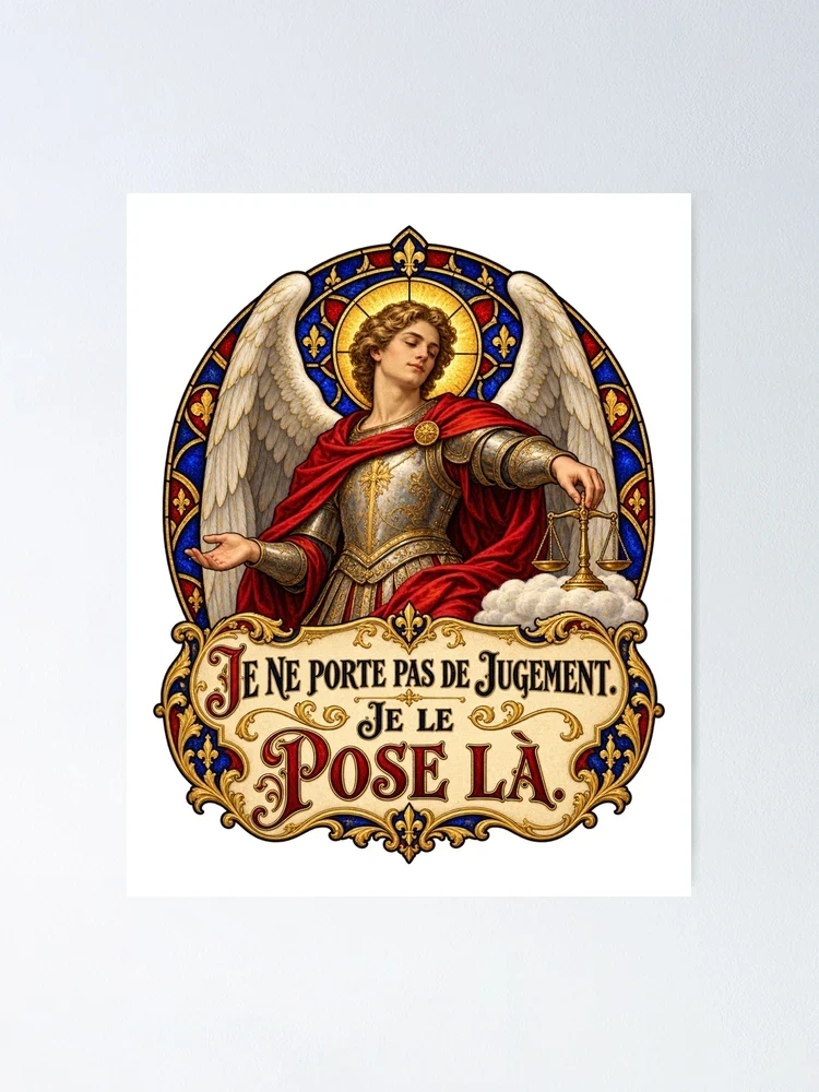Je ne porte pas de jugement. Je le pose là — Poster