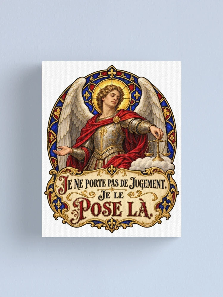 Je ne porte pas de jugement. Je le pose là — Impression sur toile