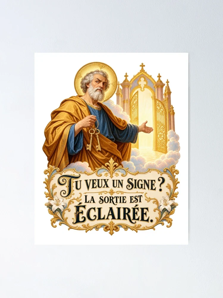 Tu veux un signe ? La sortie est éclairée — Poster