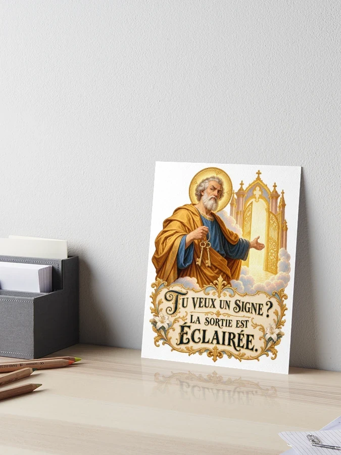 Tu veux un signe ? La sortie est éclairée — Impression rigide