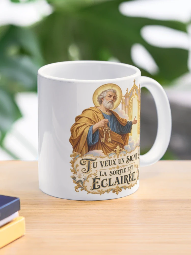Tu veux un signe ? La sortie est éclairée — Mug classique