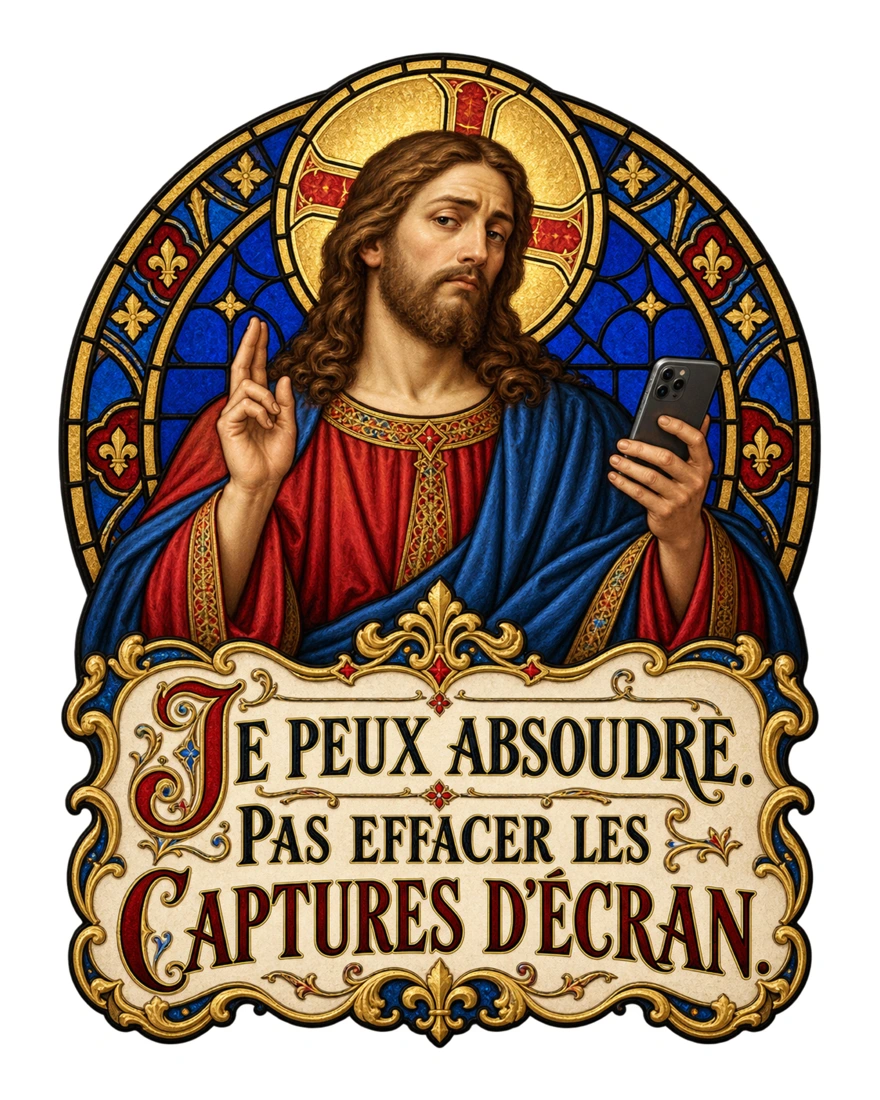 Je peux absoudre. Pas effacer les captures d’écran