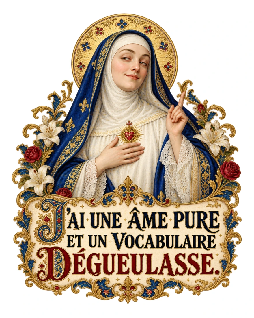 J’ai une âme pure et un vocabulaire dégueulasse