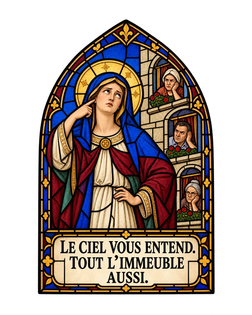Le ciel vous entend. Tout l’immeuble aussi