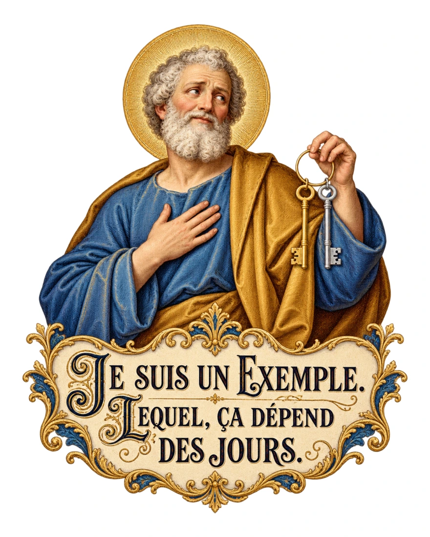 Je suis un exemple. Lequel, ça dépend des jours