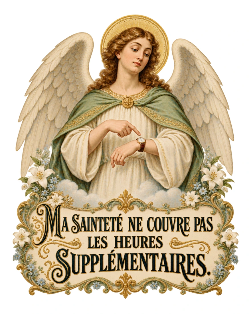 Ma sainteté ne couvre pas les heures supplémentaires