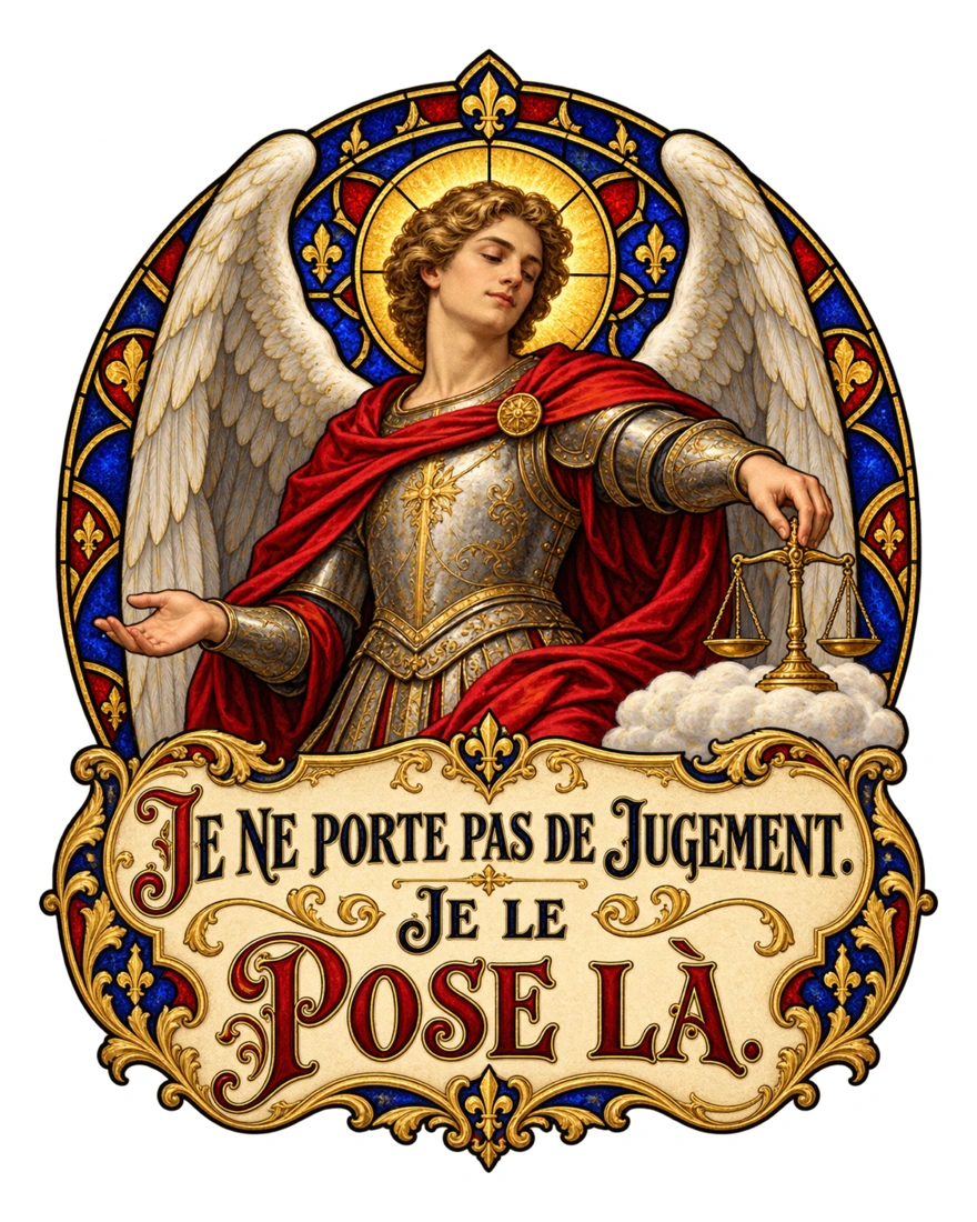 Je ne porte pas de jugement. Je le pose là