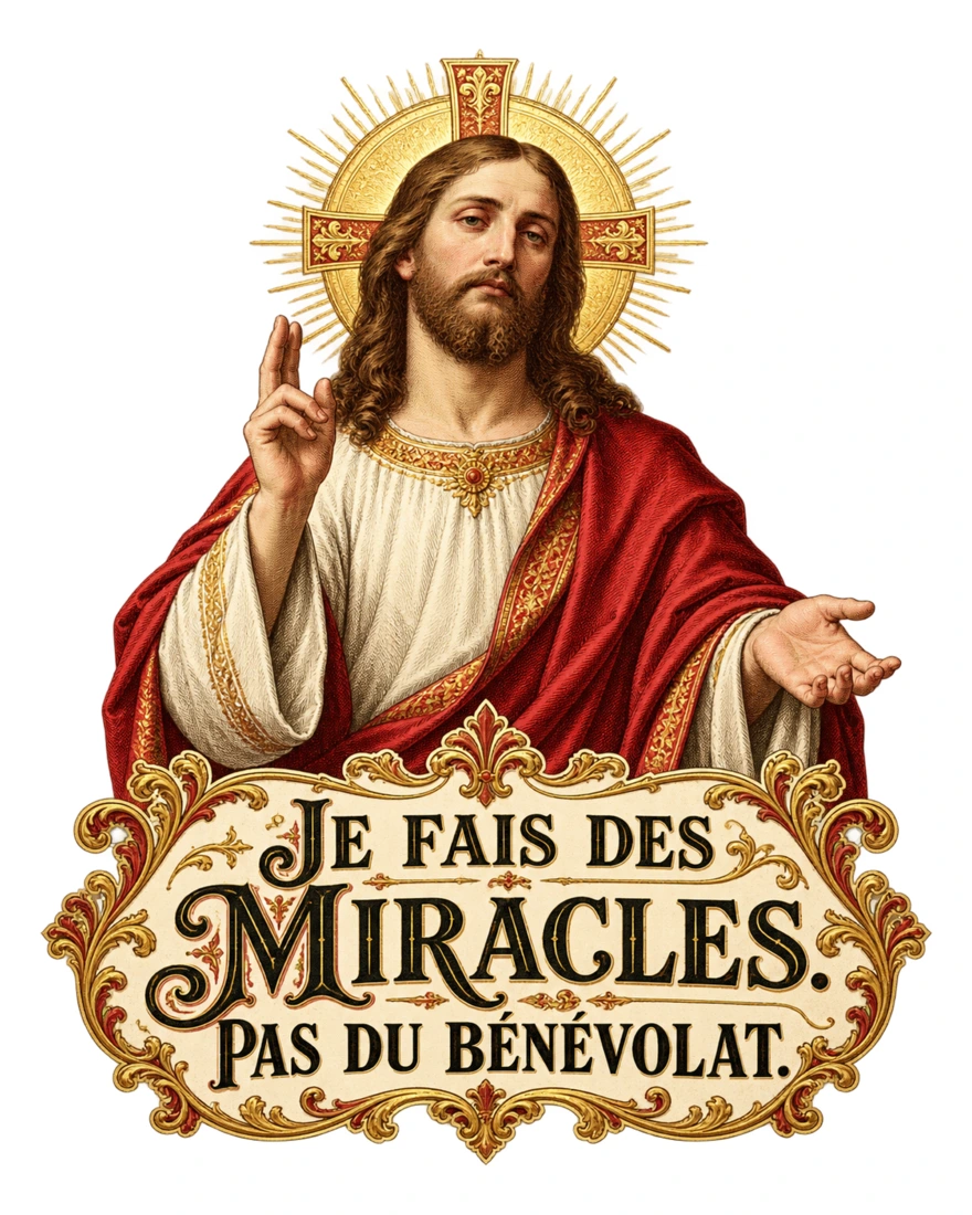 Je fais des miracles. Pas du bénévolat