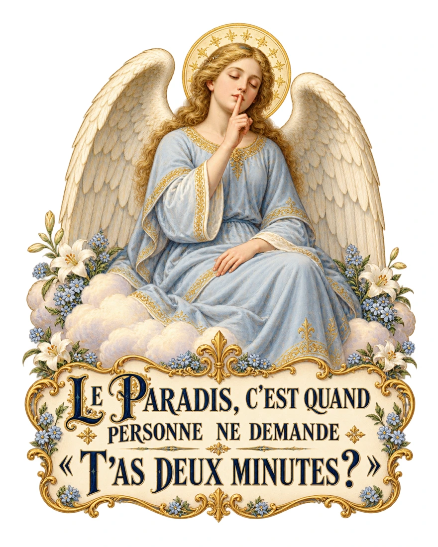 Le paradis, c’est quand personne ne demande « t’as deux minutes ? »
