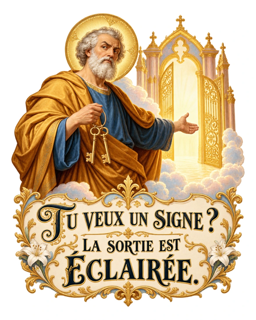 Tu veux un signe ? La sortie est éclairée