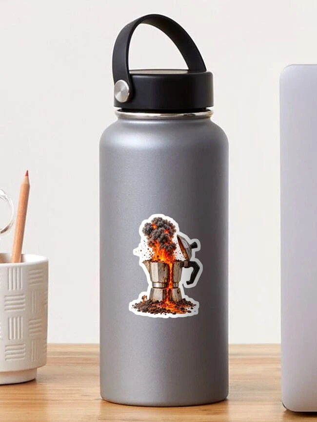 Le réveil volcanique du moka — Sticker