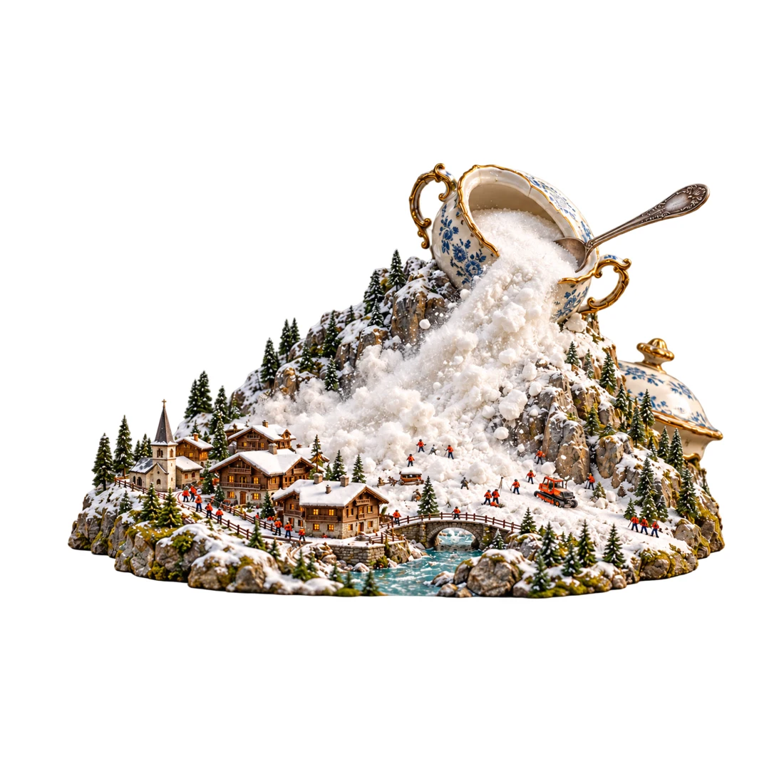 L’avalanche du petit déjeuner miniature