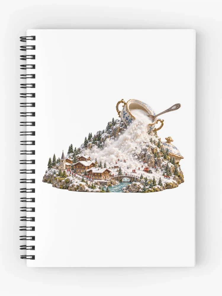L’avalanche du petit déjeuner miniature — Cahier à spirale