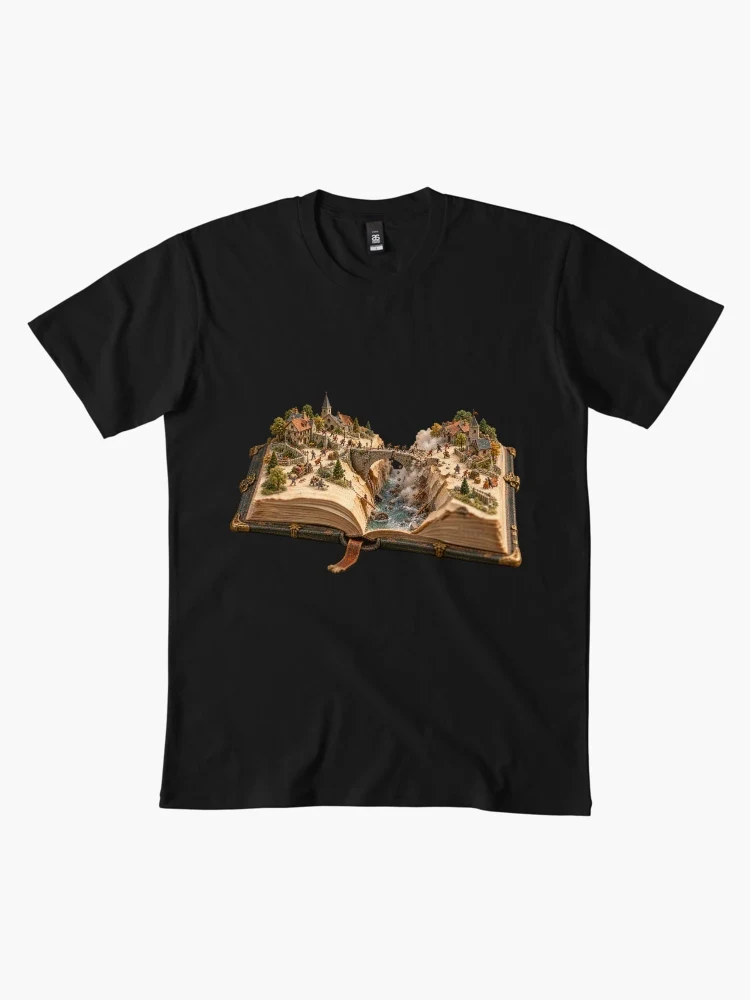 Séisme entre les pages du livre — T-shirt premium