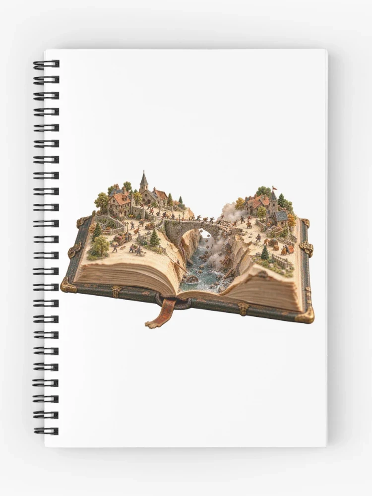 Séisme entre les pages du livre — Cahier à spirale