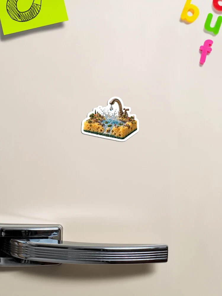 Le déluge sur une éponge — Magnet