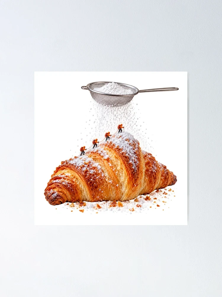 La tempête blanche du croissant — Poster