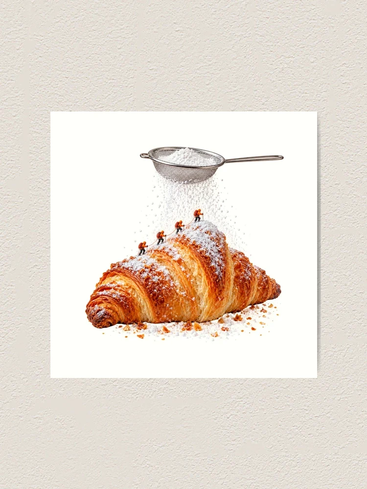 La tempête blanche du croissant — Impression artistique
