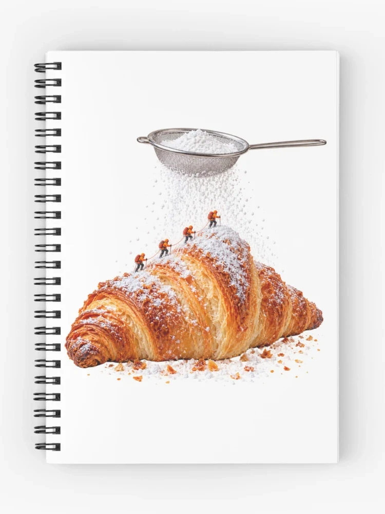 La tempête blanche du croissant — Cahier à spirale