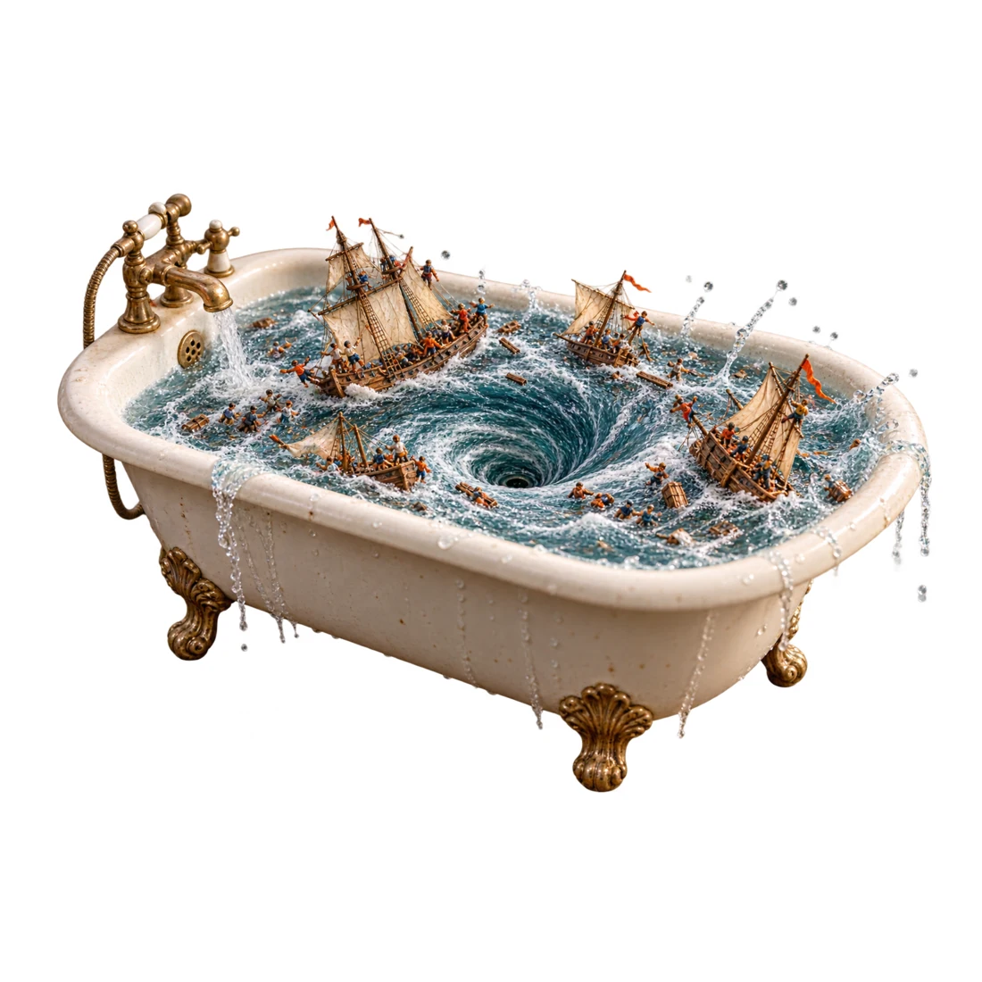 L’œil du siphon en pleine mer