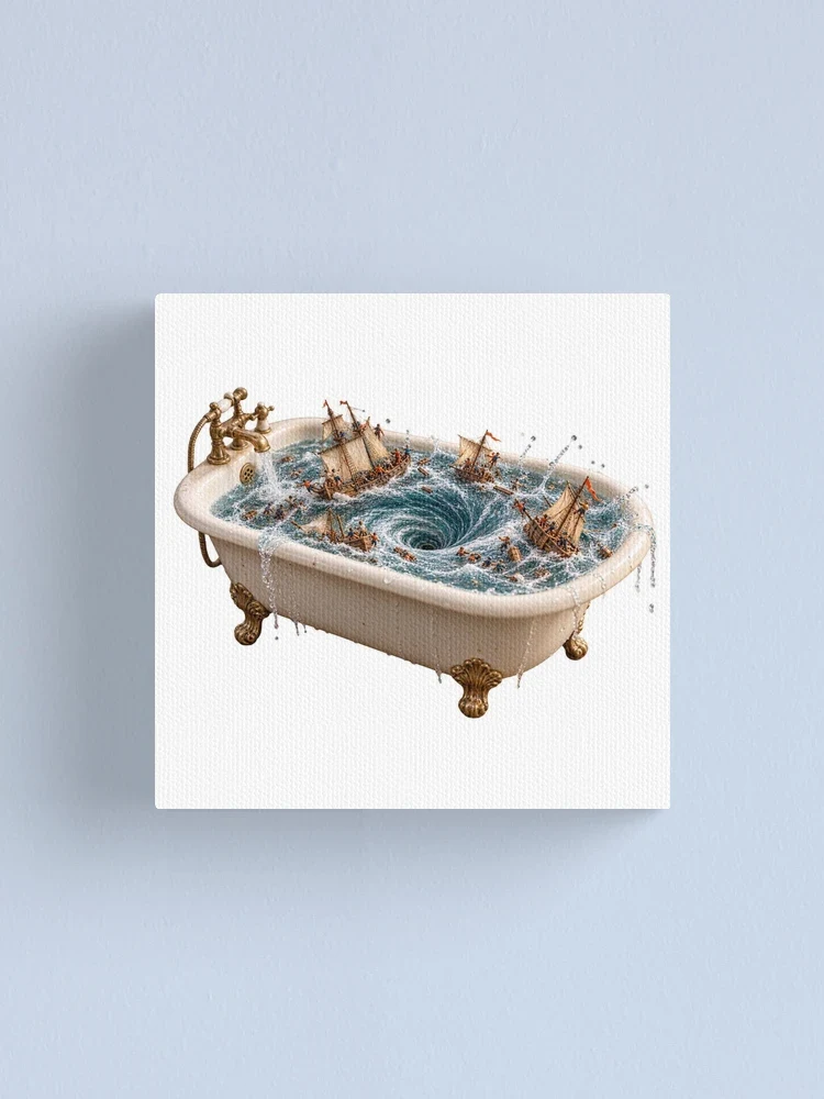L’œil du siphon en pleine mer — Impression sur toile