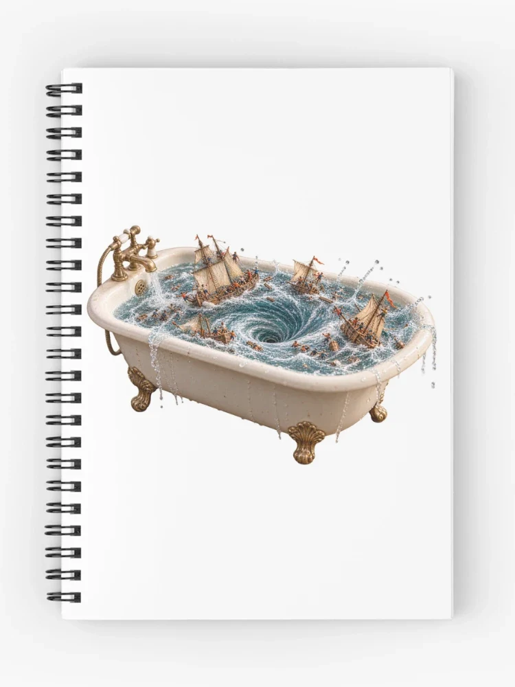 L’œil du siphon en pleine mer — Cahier à spirale