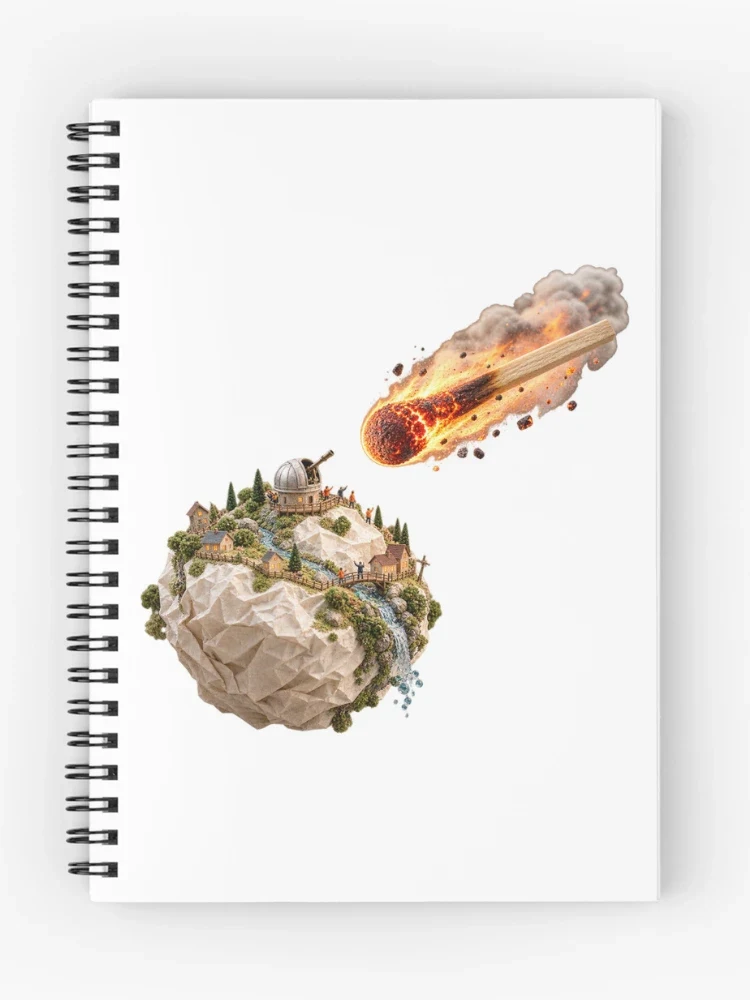 La chute du soleil miniature — Cahier à spirale