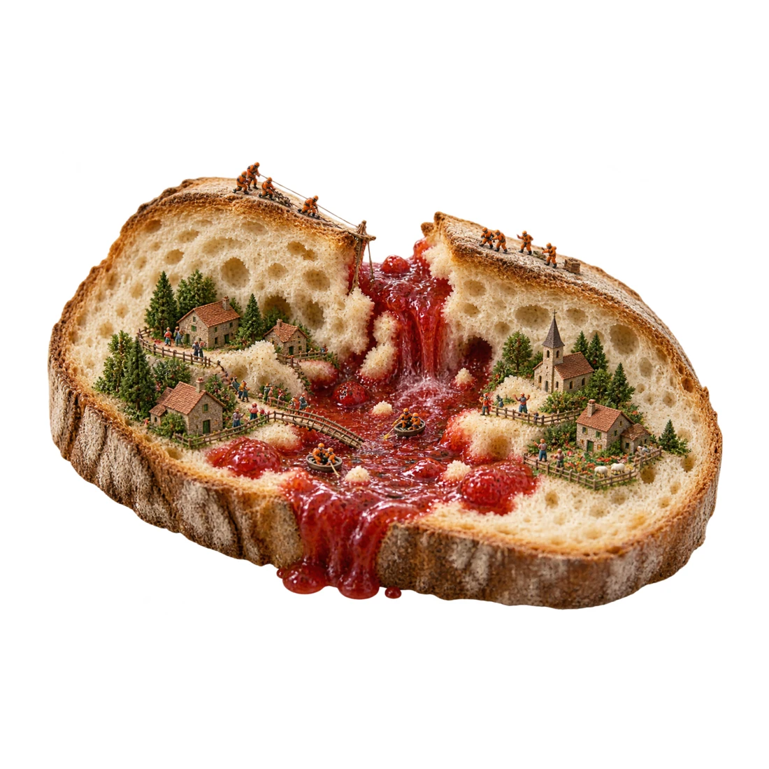 Le barrage de confiture a cédé