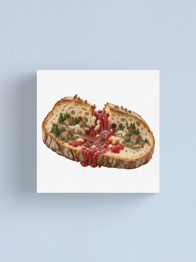 Le barrage de confiture a cédé — Impression sur toile