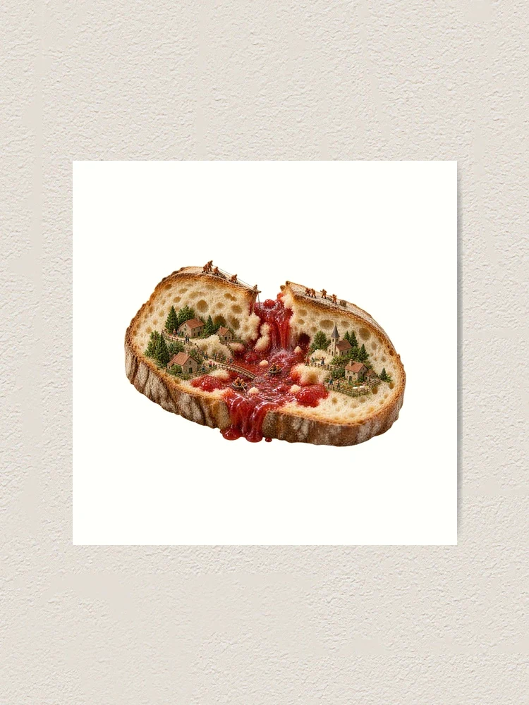 Le barrage de confiture a cédé — Impression artistique