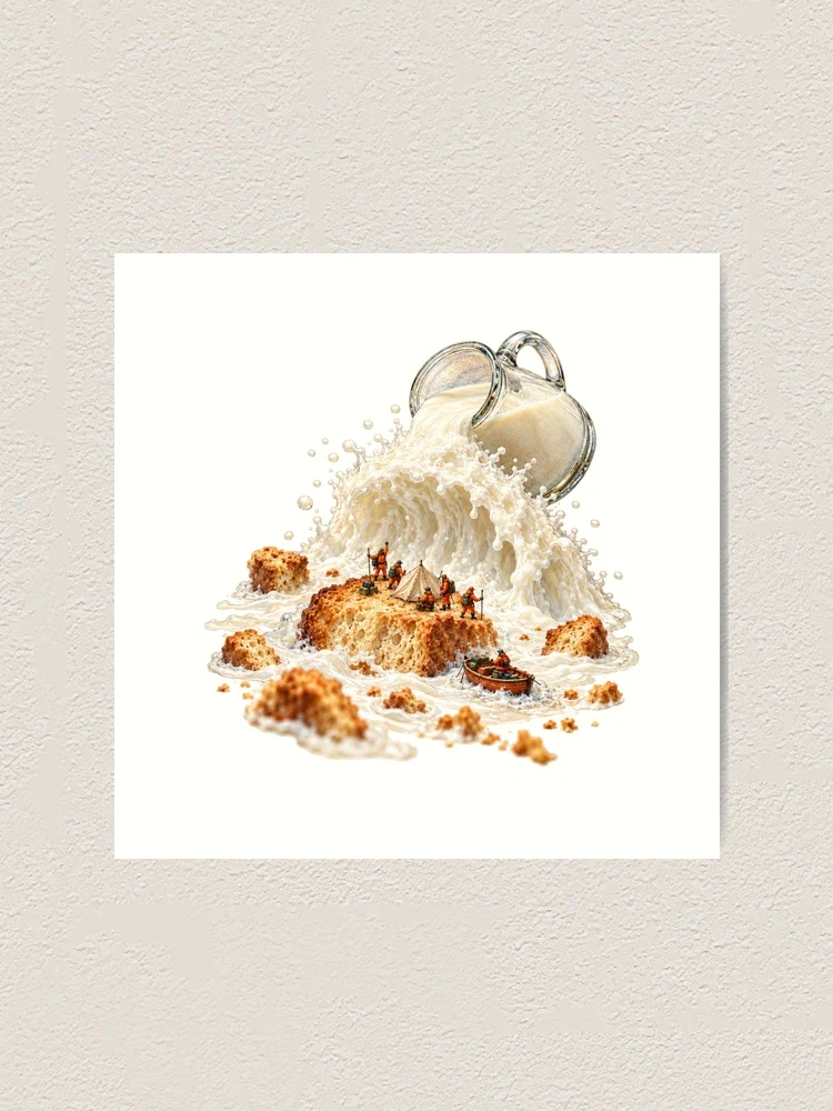 La mer de lait monte — Impression artistique