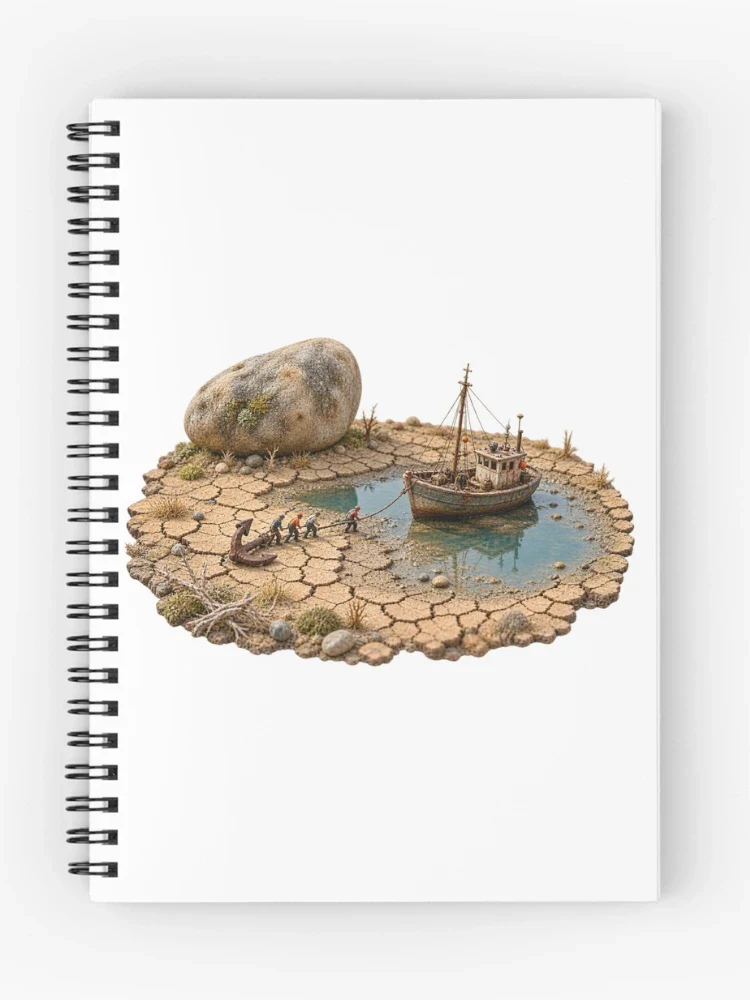 La grande sécheresse en miniature — Cahier à spirale