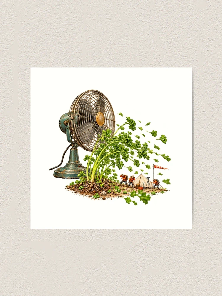 Le souffle du géant domestique — Impression artistique