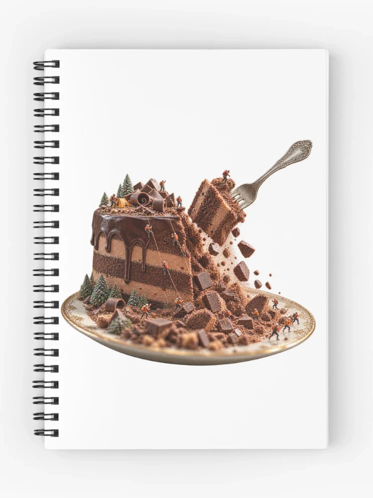 La montagne de chocolat s’effondre — Cahier à spirale