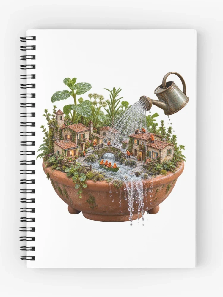 La nuit des grandes eaux miniatures — Cahier à spirale
