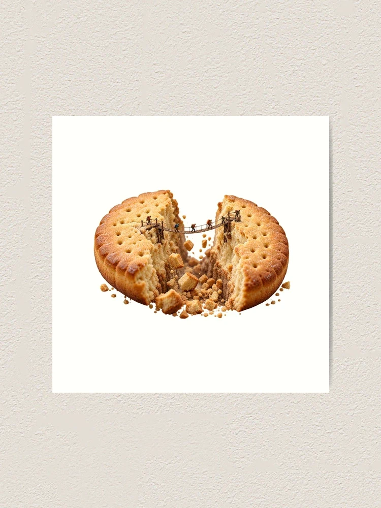 La faille au cœur du biscuit — Impression artistique