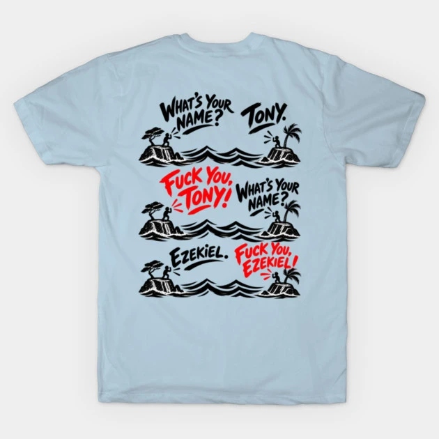 Tony et Ezekiel — D’une île à l’autre — T-shirt classique, bleu clair
