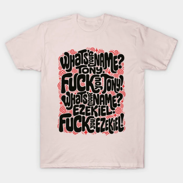 Tony et Ezekiel — Le dialogue en lettres — T-shirt classique, rose tendre