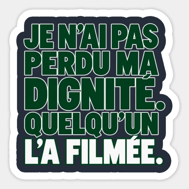 Je n’ai pas perdu ma dignité. Quelqu’un l’a filmée. — Magnet, Motif sur fond bleu nuit